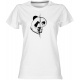 Panda - dámské bílé tričko